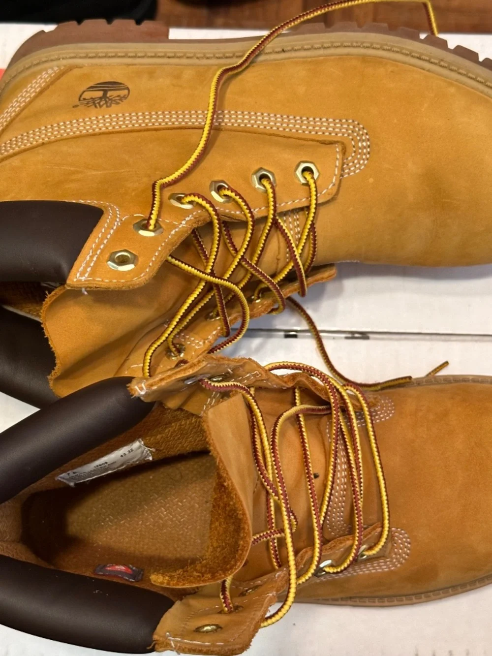 Timberland Premium 6-inch waterproof boots feature iconic wheat nubuck leather a